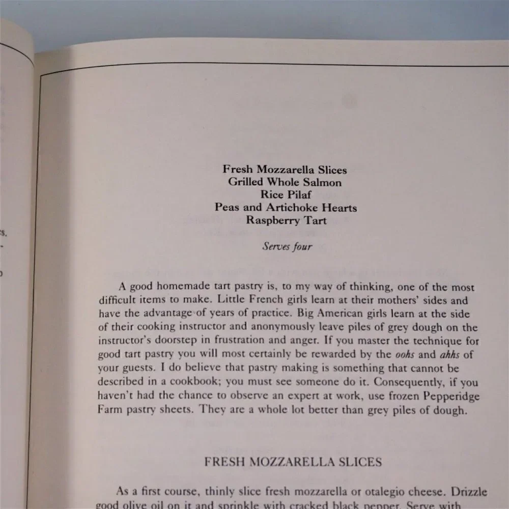Grays Fish Cookbook A Menu Cookbook By Rebecca Gray With Cintra Reeve 1986 HC